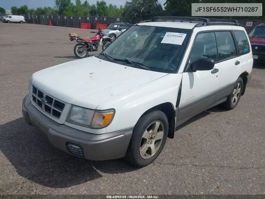 1998 Subaru Forester S VIN: JF1SF6552WH710287 Lot: 42593105