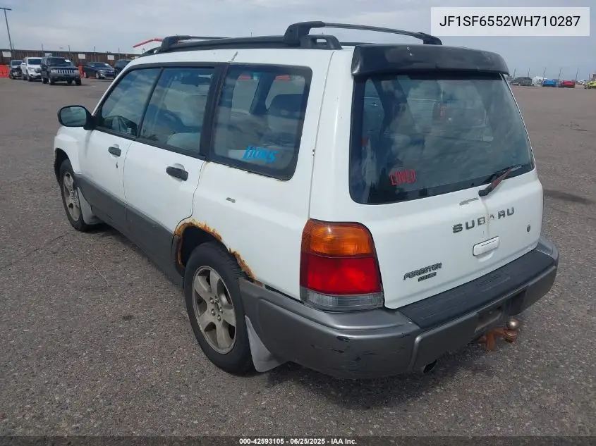 1998 Subaru Forester S VIN: JF1SF6552WH710287 Lot: 42593105