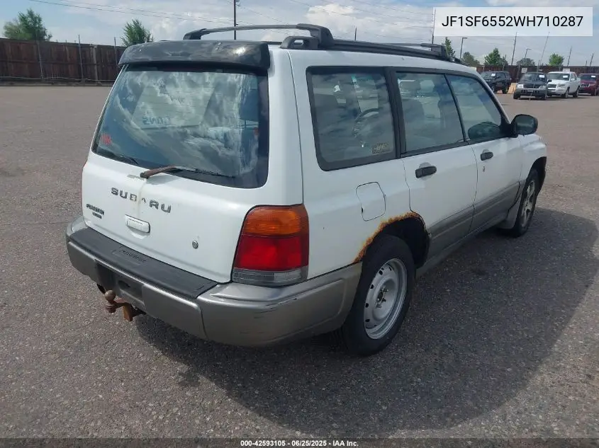 1998 Subaru Forester S VIN: JF1SF6552WH710287 Lot: 42593105