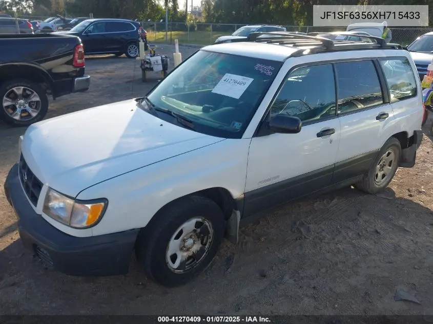 1999 Subaru Forester L VIN: JF1SF6356XH715433 Lot: 41270409