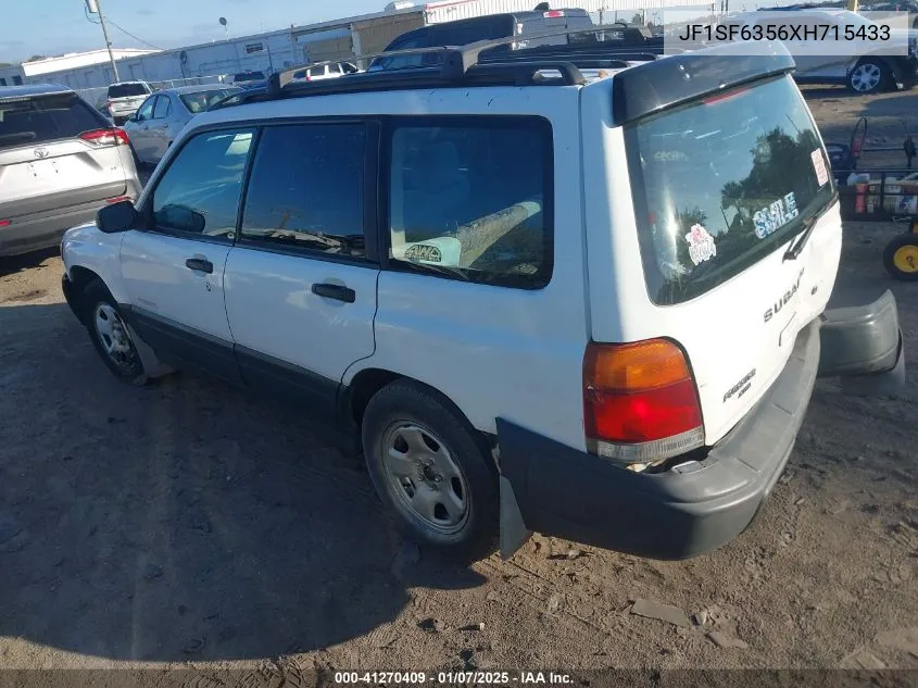 1999 Subaru Forester L VIN: JF1SF6356XH715433 Lot: 41270409