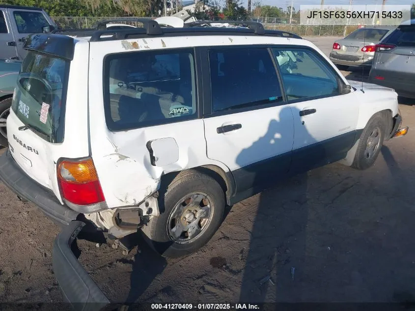 1999 Subaru Forester L VIN: JF1SF6356XH715433 Lot: 41270409