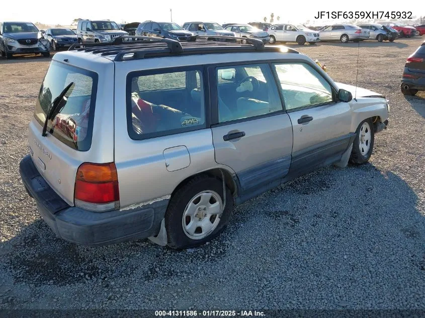 1999 Subaru Forester L VIN: JF1SF6359XH745932 Lot: 41311586