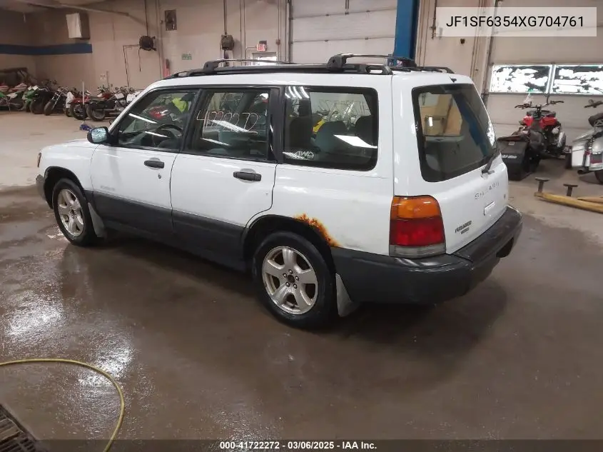 1999 Subaru Forester L VIN: JF1SF6354XG704761 Lot: 41722272