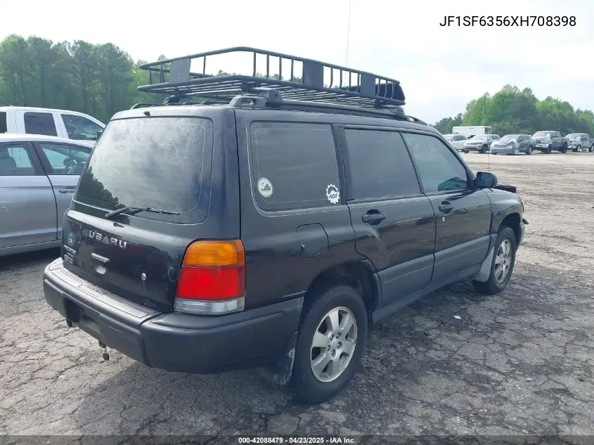 1999 Subaru Forester L VIN: JF1SF6356XH708398 Lot: 42088479