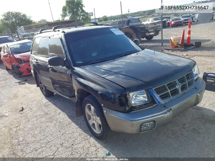 1999 Subaru Forester S VIN: JF1SF6552XH736647 Lot: 42565079