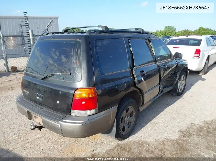 1999 Subaru Forester S VIN: JF1SF6552XH736647 Lot: 42565079