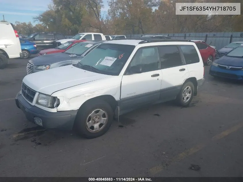 2000 Subaru Forester L VIN: JF1SF6354YH718705 Lot: 40845883
