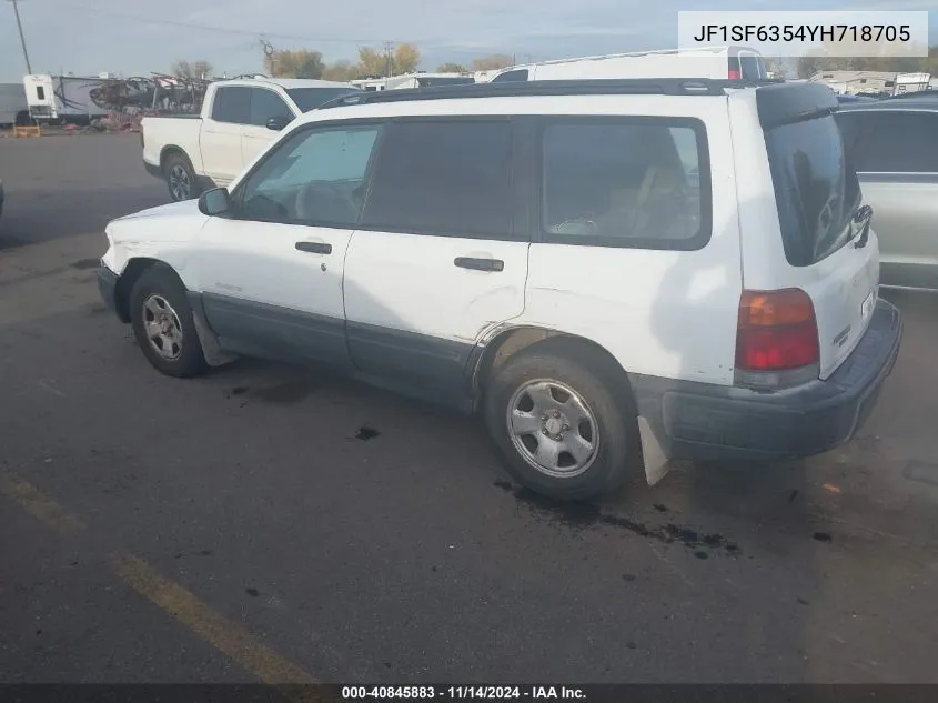 2000 Subaru Forester L VIN: JF1SF6354YH718705 Lot: 40845883