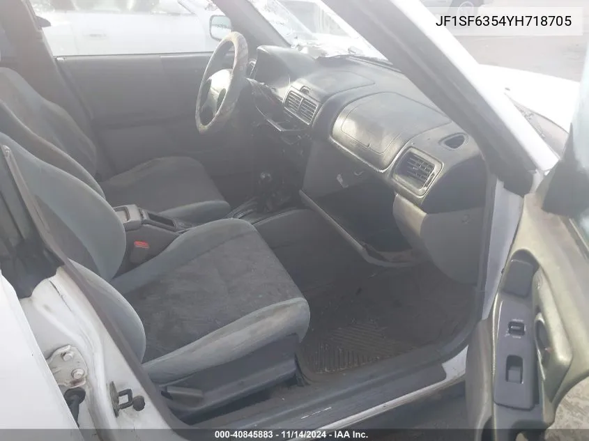 2000 Subaru Forester L VIN: JF1SF6354YH718705 Lot: 40845883