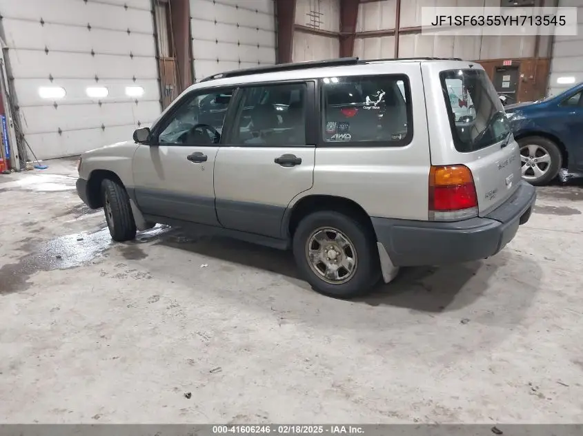 2000 Subaru Forester L VIN: JF1SF6355YH713545 Lot: 41606246