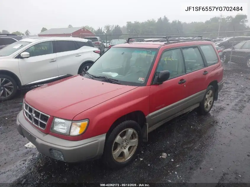 2000 Subaru Forester S VIN: JF1SF6557YG702484 Lot: 42262172