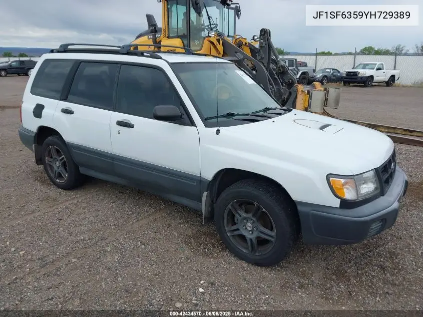 2000 Subaru Forester L VIN: JF1SF6359YH729389 Lot: 42434570