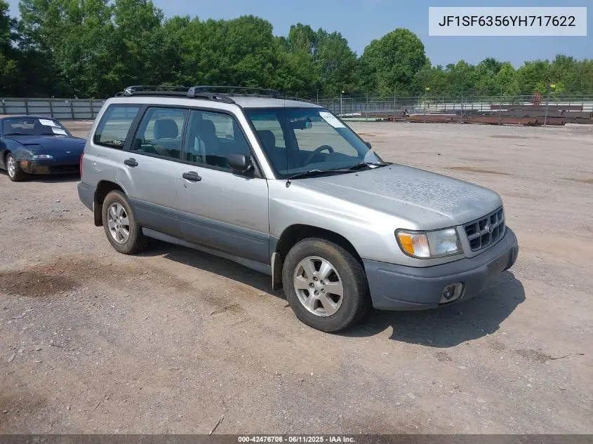 2000 Subaru Forester L VIN: JF1SF6356YH717622 Lot: 42476706