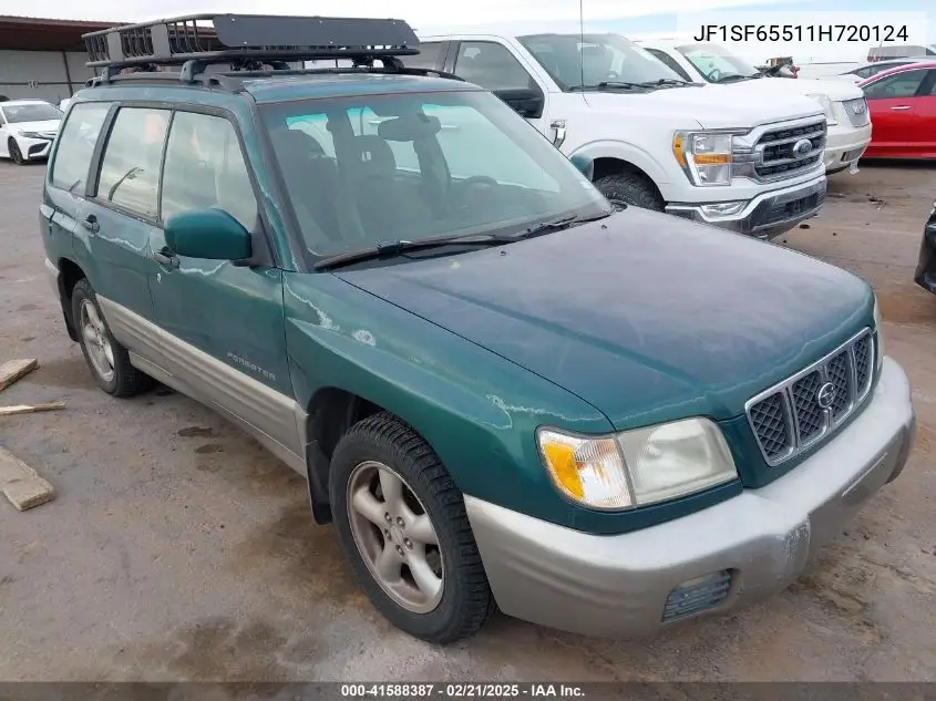 2001 Subaru Forester S VIN: JF1SF65511H720124 Lot: 41588387