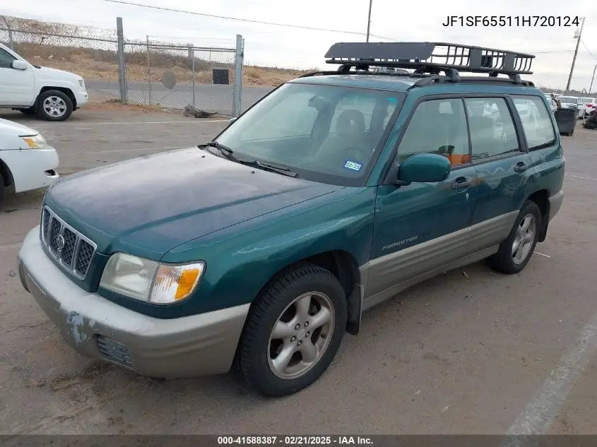 2001 Subaru Forester S VIN: JF1SF65511H720124 Lot: 41588387