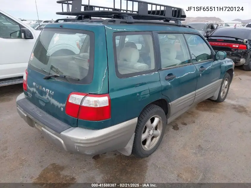 2001 Subaru Forester S VIN: JF1SF65511H720124 Lot: 41588387