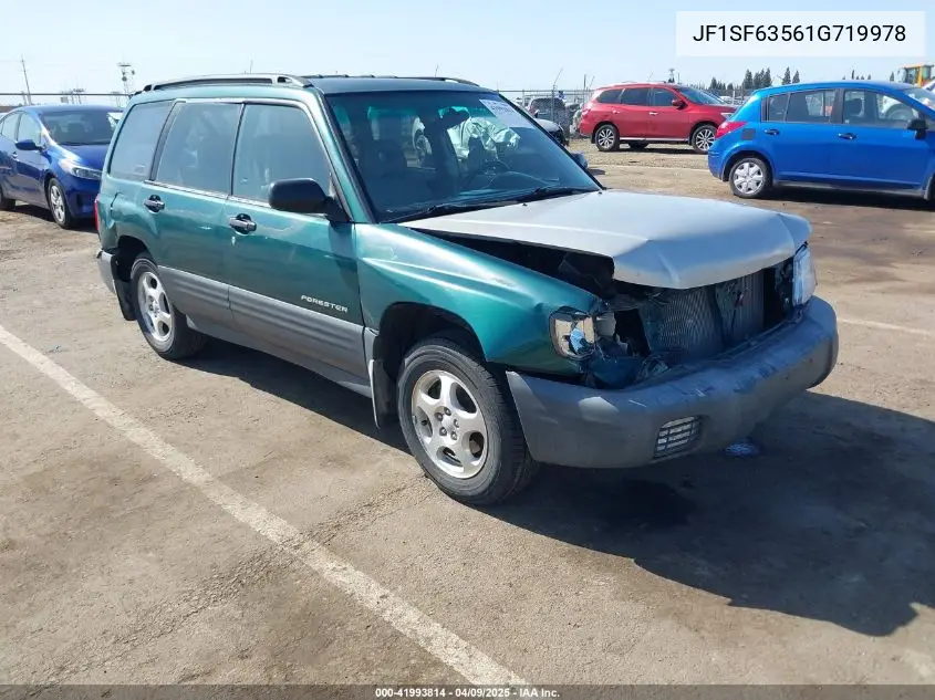 2001 Subaru Forester L VIN: JF1SF63561G719978 Lot: 41993814