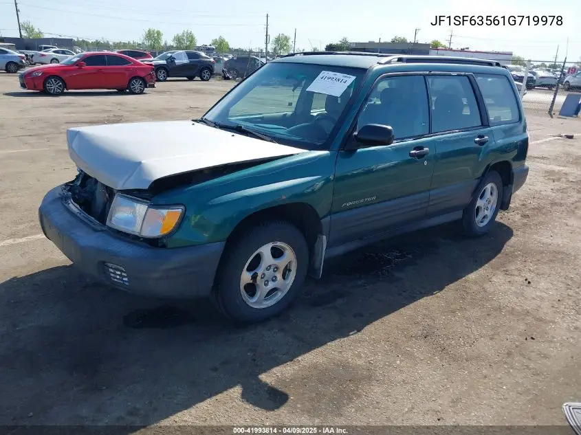 2001 Subaru Forester L VIN: JF1SF63561G719978 Lot: 41993814