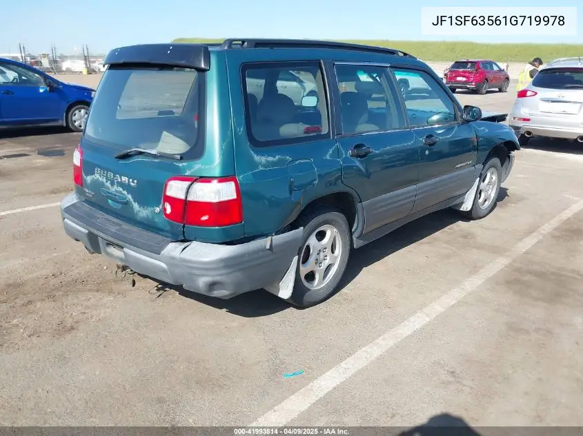 2001 Subaru Forester L VIN: JF1SF63561G719978 Lot: 41993814