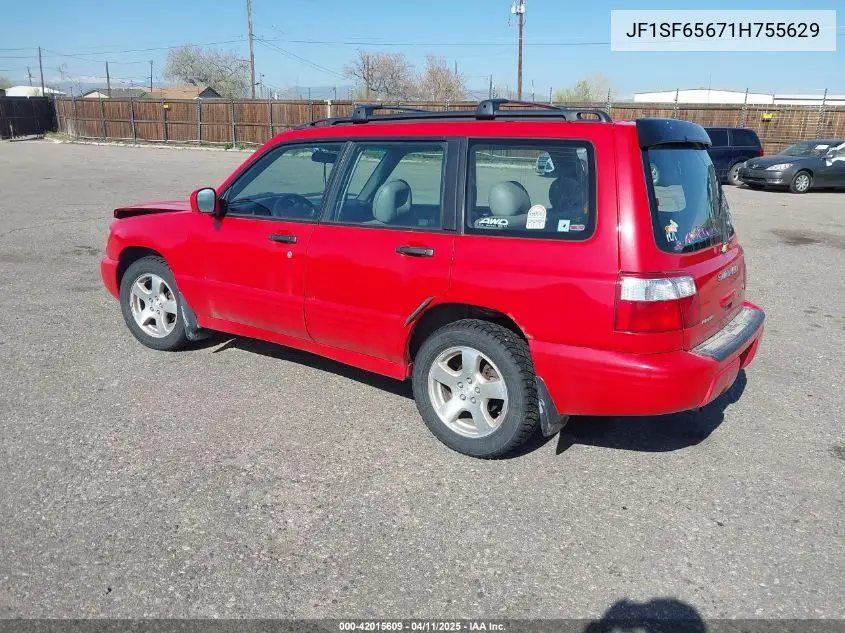 2001 Subaru Forester S VIN: JF1SF65671H755629 Lot: 42015609