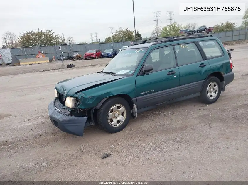 2001 Subaru Forester L VIN: JF1SF63531H765875 Lot: 42099672