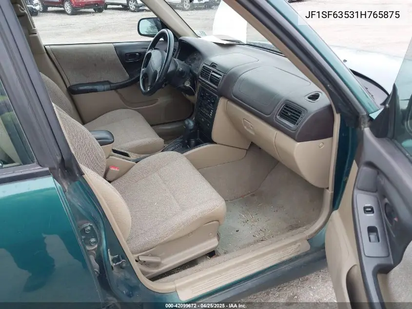 2001 Subaru Forester L VIN: JF1SF63531H765875 Lot: 42099672