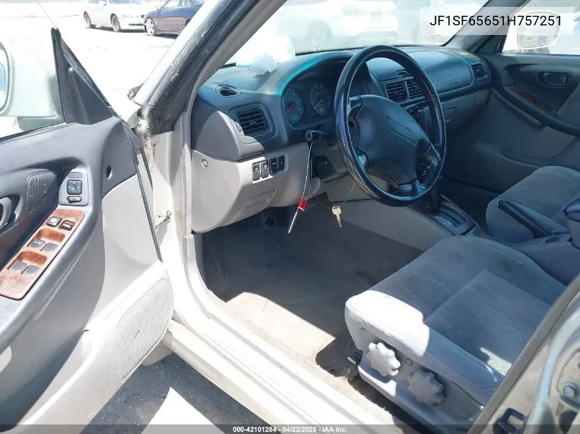 2001 Subaru Forester S VIN: JF1SF65651H757251 Lot: 42101284