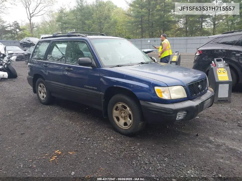 2001 Subaru Forester L VIN: JF1SF63531H715557 Lot: 42172347