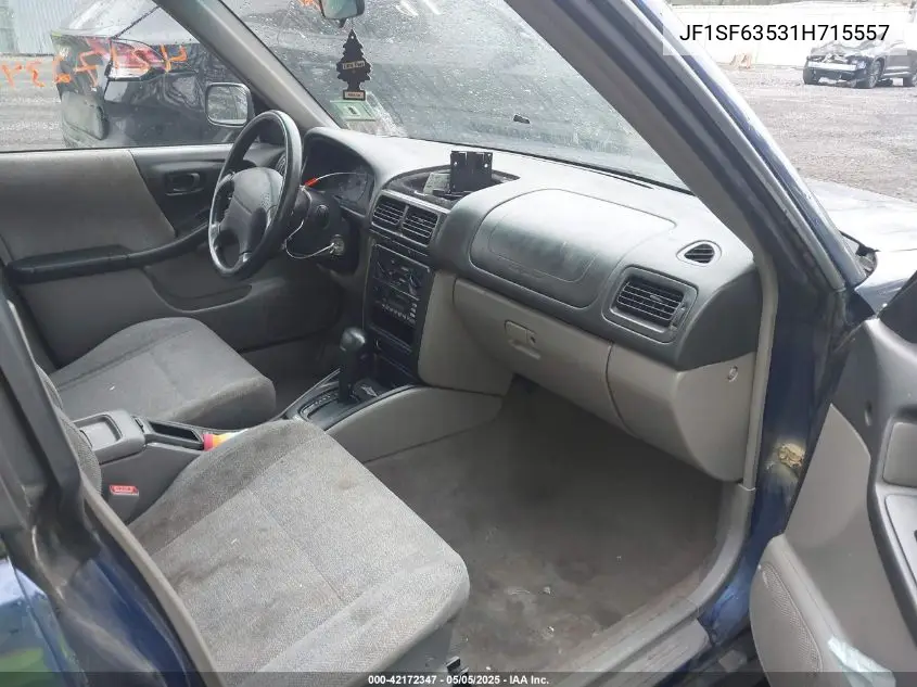 2001 Subaru Forester L VIN: JF1SF63531H715557 Lot: 42172347