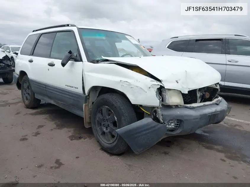 2001 Subaru Forester L VIN: JF1SF63541H703479 Lot: 42190380