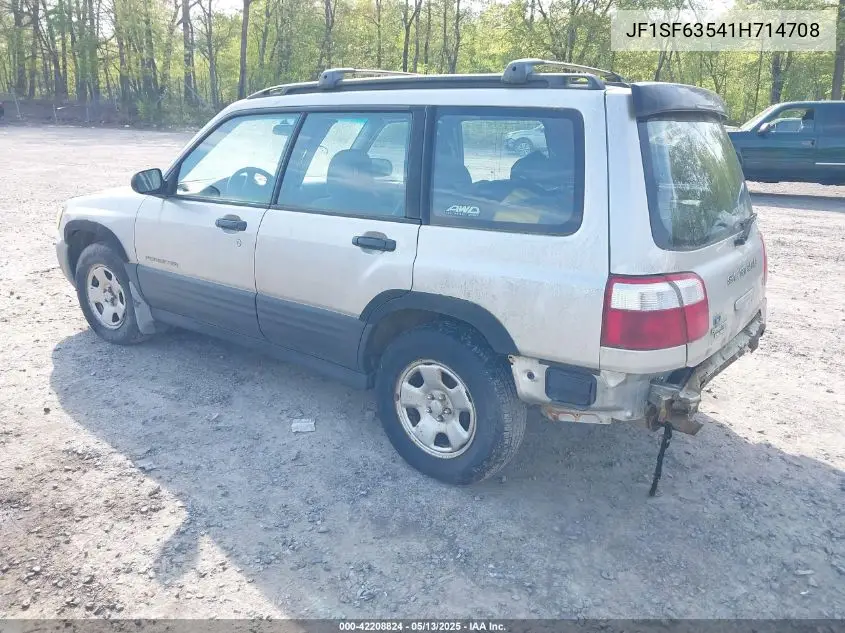 2001 Subaru Forester L VIN: JF1SF63541H714708 Lot: 42208824