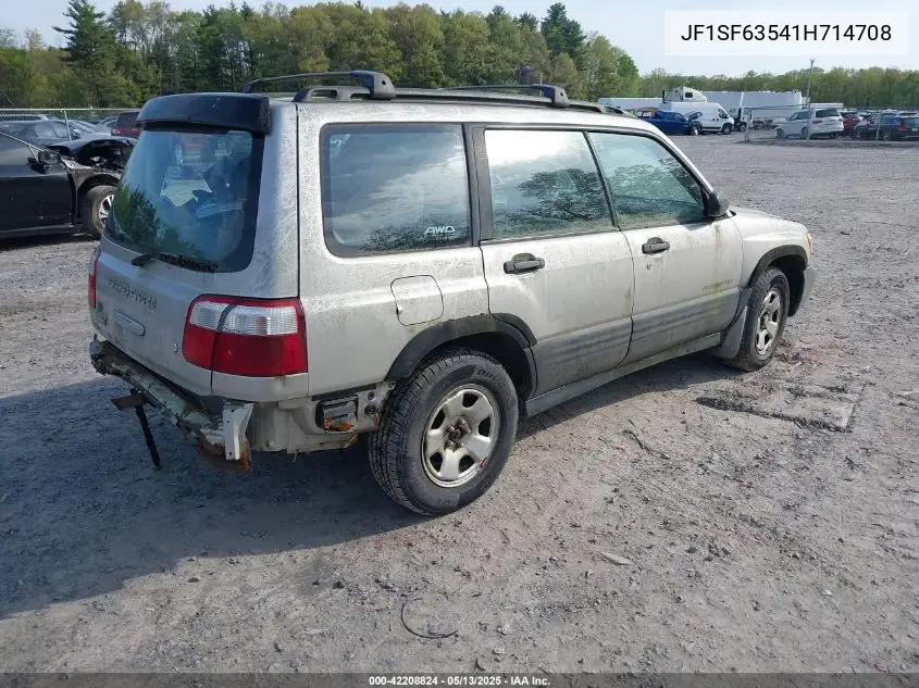 2001 Subaru Forester L VIN: JF1SF63541H714708 Lot: 42208824