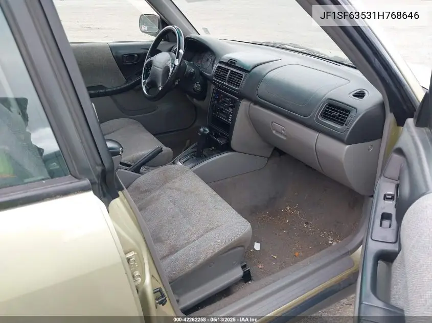 2001 Subaru Forester L VIN: JF1SF63531H768646 Lot: 42262258