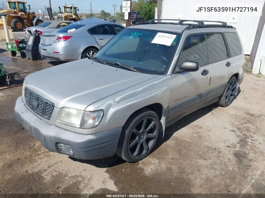 2001 Subaru Forester L VIN: JF1SF63591H727194 Lot: 42327417