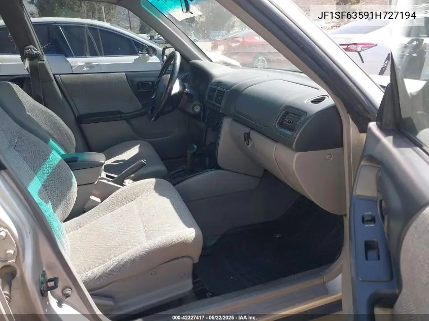 2001 Subaru Forester L VIN: JF1SF63591H727194 Lot: 42327417