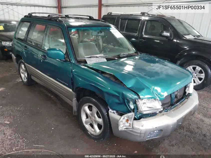 2001 Subaru Forester S VIN: JF1SF65501HP00334 Lot: 42329598