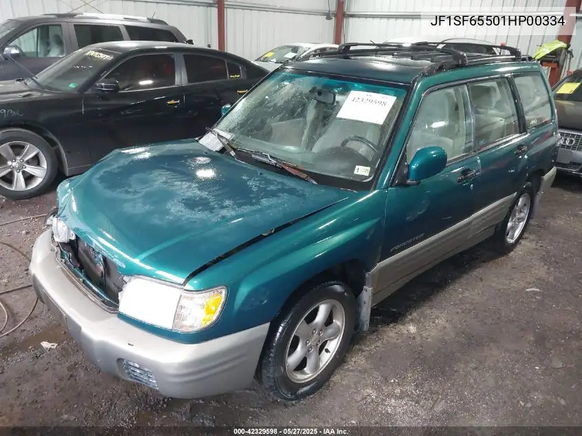 2001 Subaru Forester S VIN: JF1SF65501HP00334 Lot: 42329598