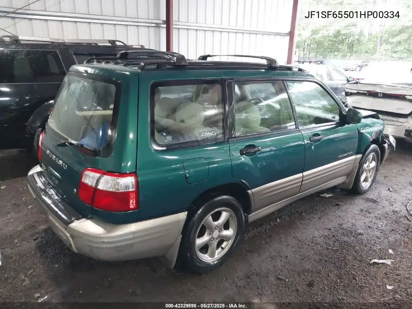 2001 Subaru Forester S VIN: JF1SF65501HP00334 Lot: 42329598
