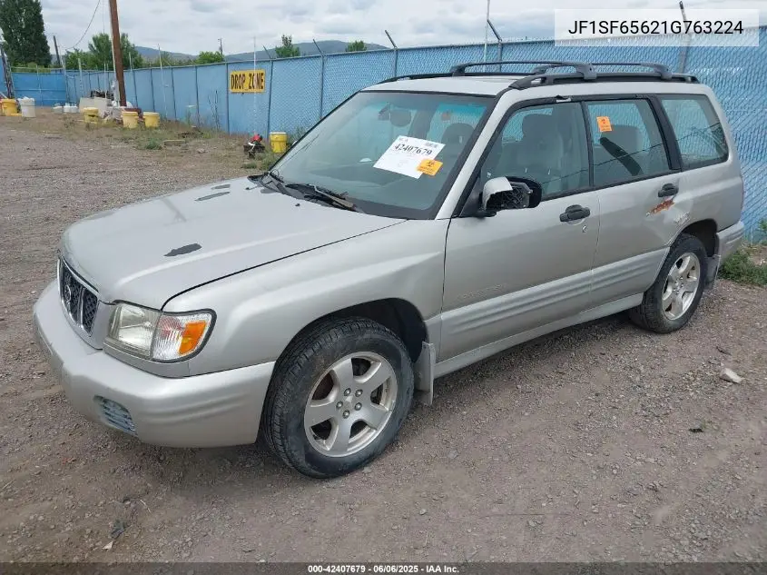 2001 Subaru Forester S VIN: JF1SF65621G763224 Lot: 42407679