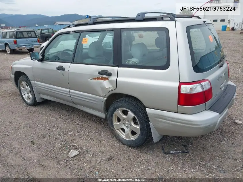 2001 Subaru Forester S VIN: JF1SF65621G763224 Lot: 42407679