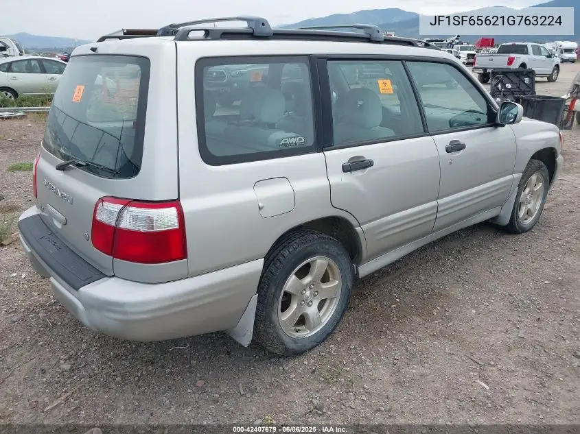 2001 Subaru Forester S VIN: JF1SF65621G763224 Lot: 42407679