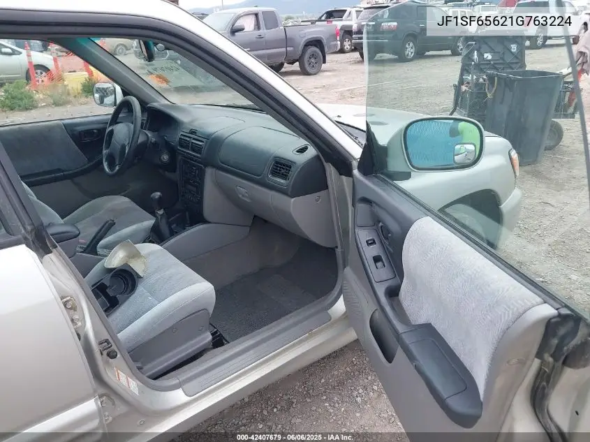 2001 Subaru Forester S VIN: JF1SF65621G763224 Lot: 42407679