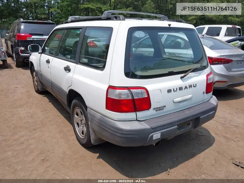 2001 Subaru Forester L VIN: JF1SF63511H764126 Lot: 42412398