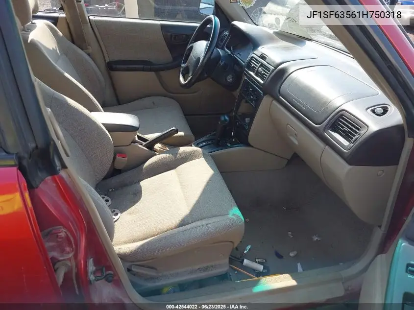 2001 Subaru Forester L VIN: JF1SF63561H750318 Lot: 42544022