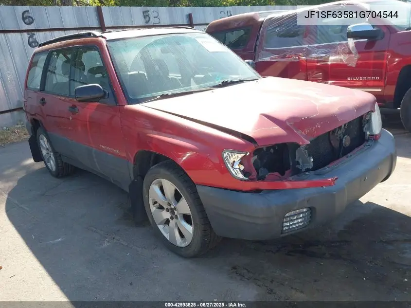 2001 Subaru Forester L VIN: JF1SF63581G704544 Lot: 42593828