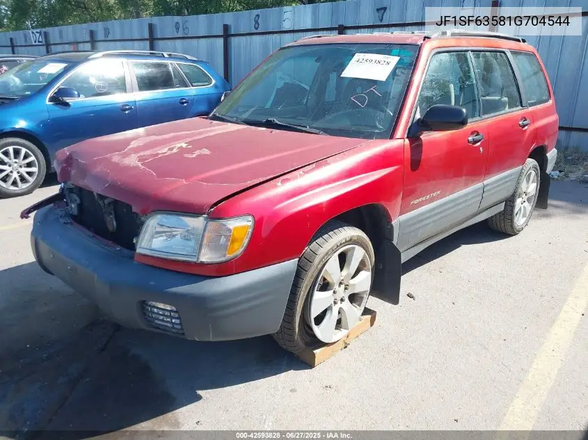 2001 Subaru Forester L VIN: JF1SF63581G704544 Lot: 42593828