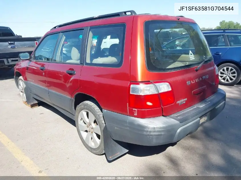 2001 Subaru Forester L VIN: JF1SF63581G704544 Lot: 42593828