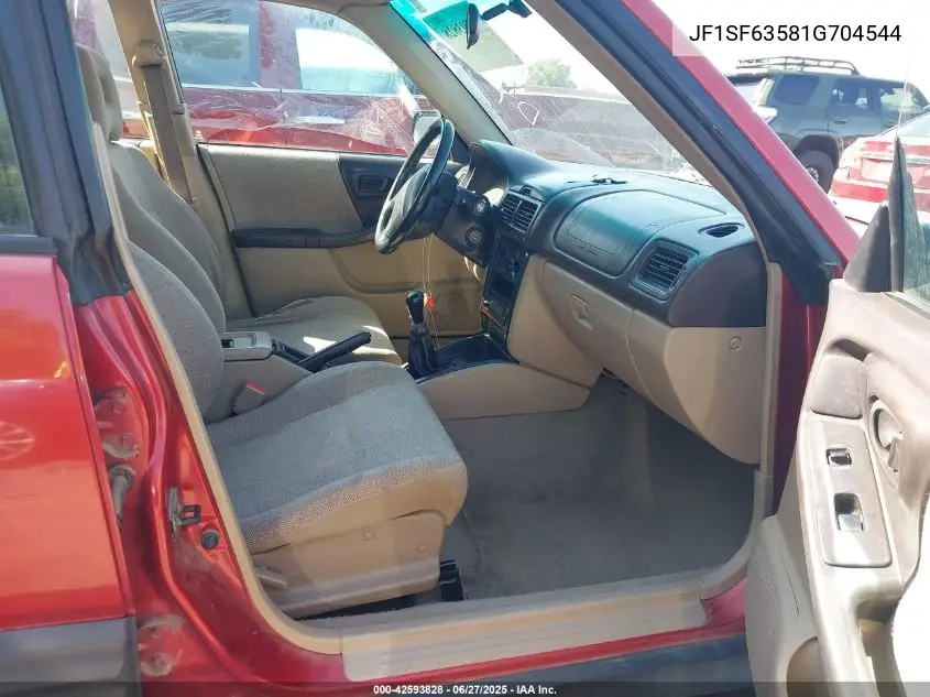 2001 Subaru Forester L VIN: JF1SF63581G704544 Lot: 42593828