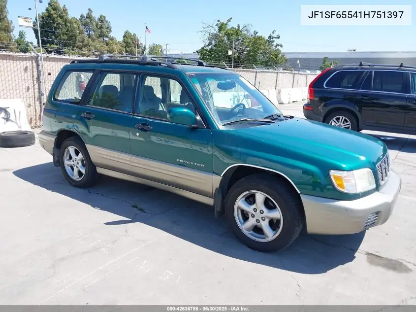 2001 Subaru Forester S VIN: JF1SF65541H751397 Lot: 42636758
